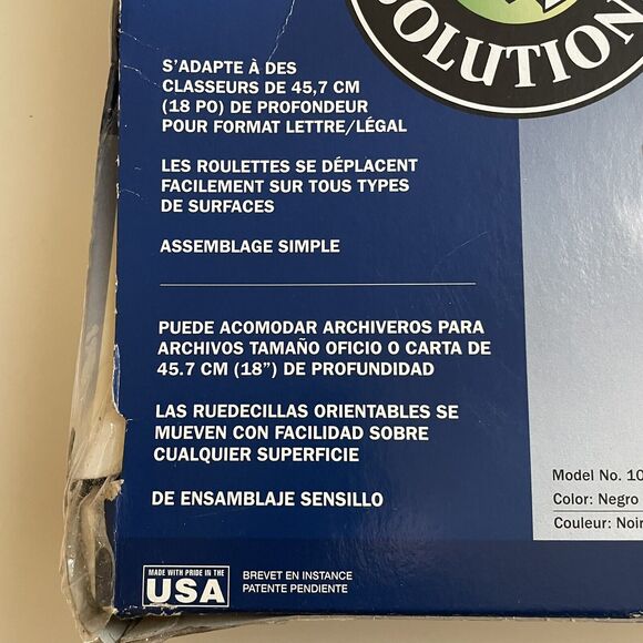 Space Solutions 18" File Caddy Black Deep Or Legal Size - Picture 9 of 11